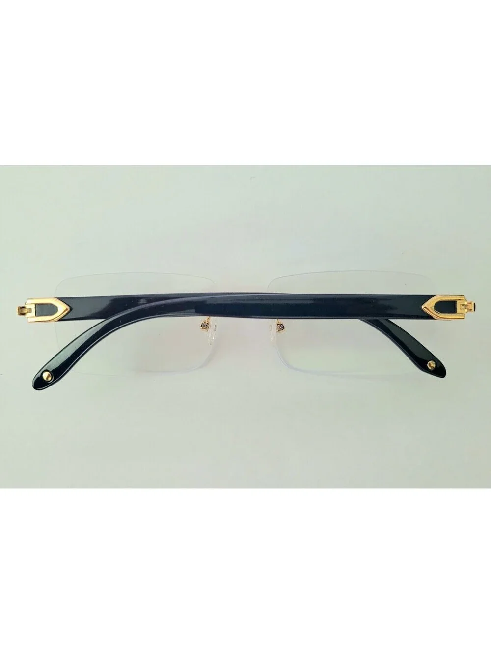 Piccadilly Gold Clear Horn Decor Gradient Designer Sunglasses